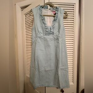 Blue seersucker Lilly Pulitzer dress